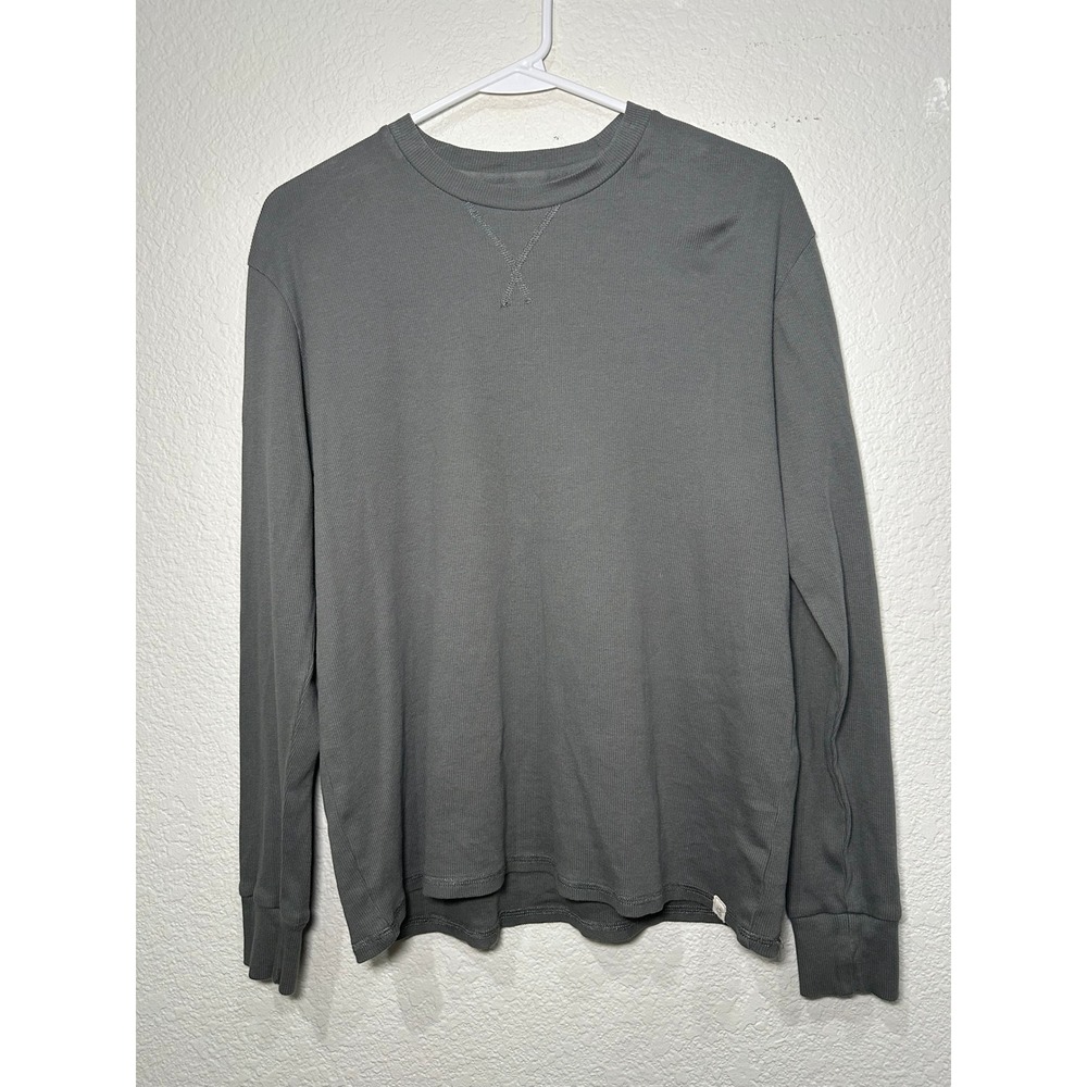 Burt's Bees Baby Gray Organic Cotton Ribbed Long Sleeve Thermal Shirt XS
